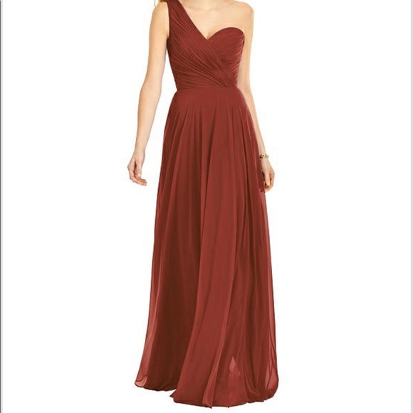 Plum Bridesmaid’s Chiffon Dress - Picture 4 of 4